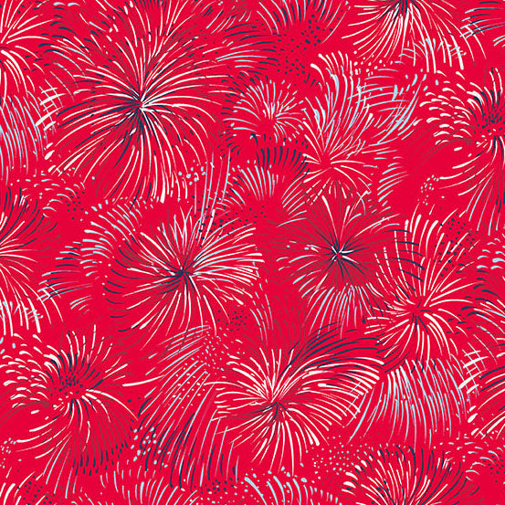 AMERICANA by Andover Fabrics - Firework Red A-10184-R
