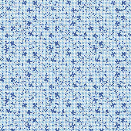 AMERICANA by Andover Fabrics - Vine Blue A-10185-B