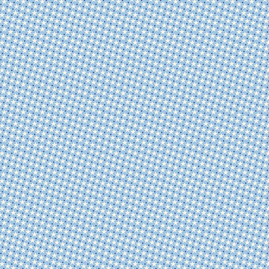 AMERICANA by Andover Fabrics - Star Dot Light Blue A-10188-B