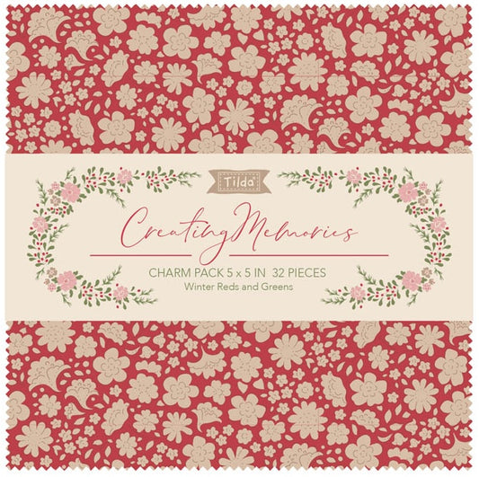 Creating Memories Charm Pack - Winter - Tilda Fabrics - 5" - 32pcs