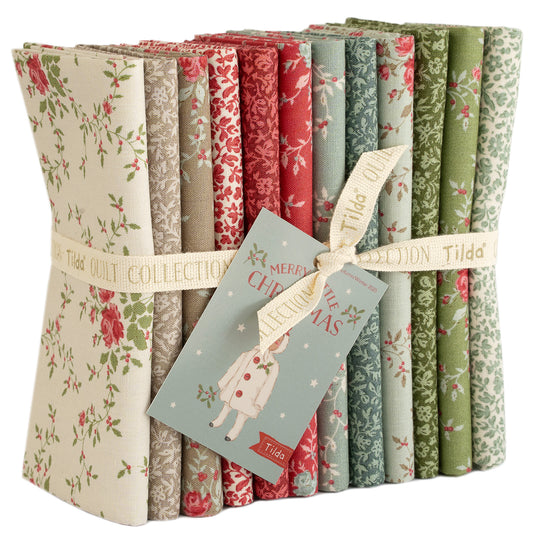 Tilda - Merry Little Christmas – Eve and Noel 12pc Fat Quarter Bundle - Blender Collection