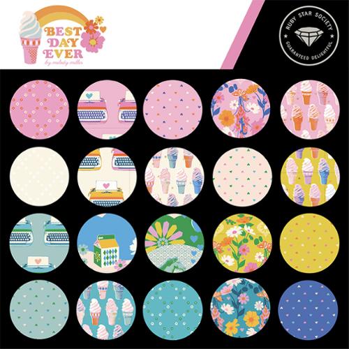 Pre-order 5" - 42pcs- Best Day Ever CHARM PACK- by Melody Miller for Ruby Star Society - RS0102PP