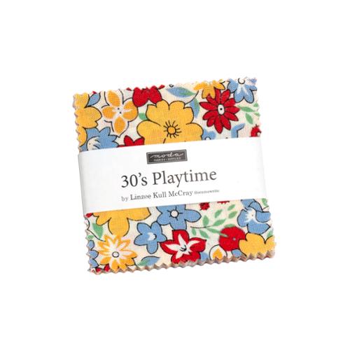2.5" - 42pcs- 30's Playtime 2025 MINI CHARM PACK- by Linzee McCray for Moda - 23370MC