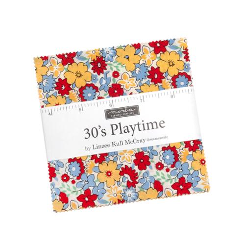5" - 42pcs- 30's Playtime 2025 CHARM PACK- by Linzee McCray for Moda - 23370PP