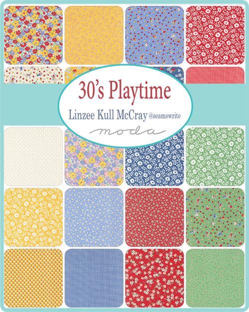 2.5" - 42pcs- 30's Playtime 2025 MINI CHARM PACK- by Linzee McCray for Moda - 23370MC