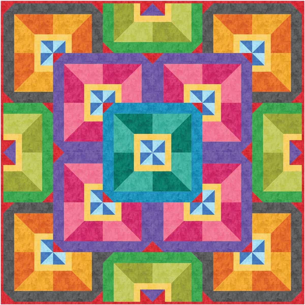 Colour Fusion Quilt Pattern - Paper Pattern - By Colourwerx