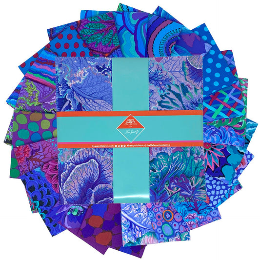 10" - 42pcs- CLASSIC PLUS CHARM PACK- ROYAL FB6CPGP Kaffe Fassett Collective