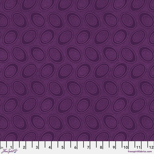 ABORIGINAL DOT PLUM Purple GP71 Kaffe Fassett