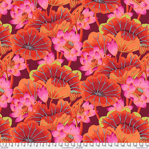 LAKE BLOSSOMS RED PWGP093 Kaffe Fassett