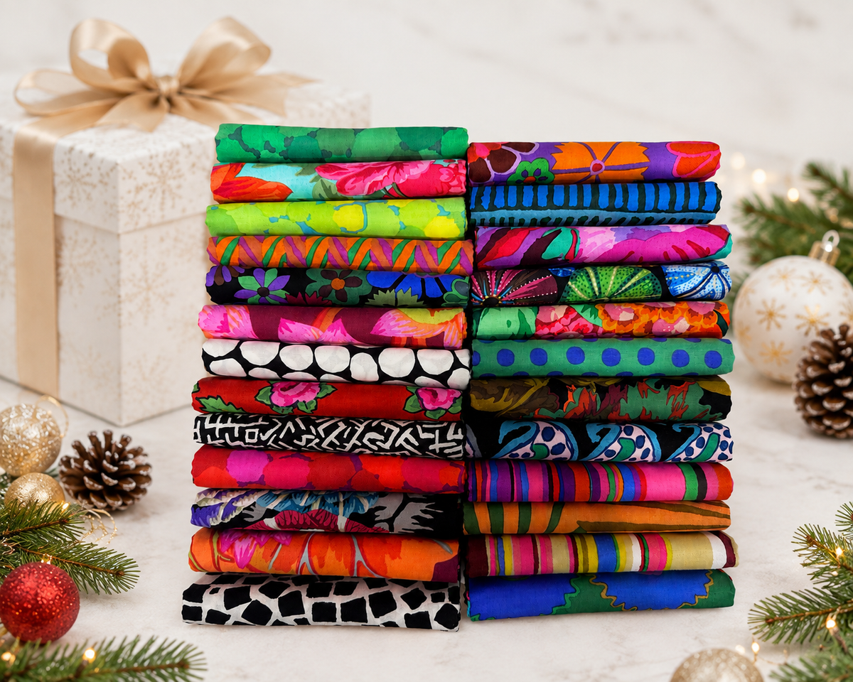 Kaffe Fassett Holiday 25pc 1-Yard Assorted Box | 25th Anniversary