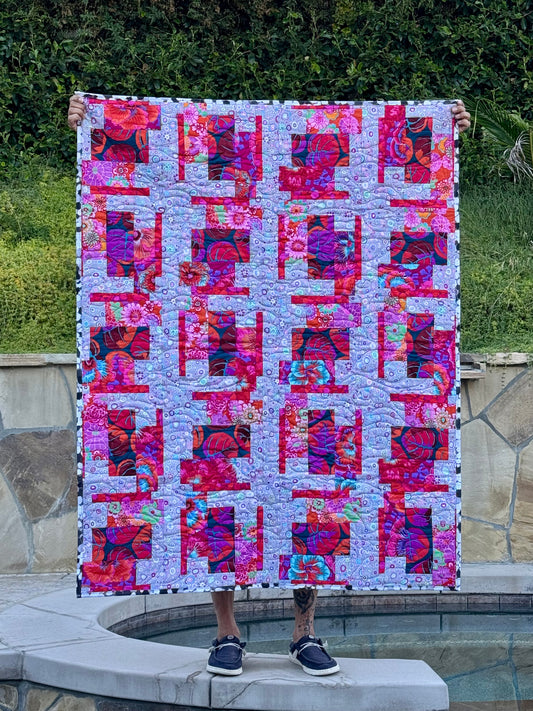 Excavation Quilt Kit – Red Colorway 46" X 60" - Kaffe Fassett Collective Fabrics