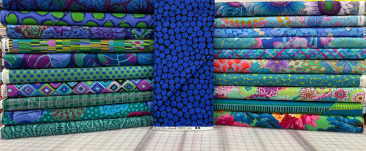 Tartan Quilt Kit – Meadow Colorway 64" X 80" - Kaffe Fassett Collective Fabrics