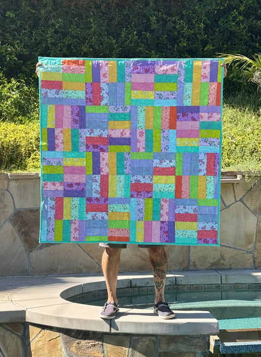 Smoothie Quilt Kit – Featuring Tula Pink Fabrics 48.5" x 48.5"