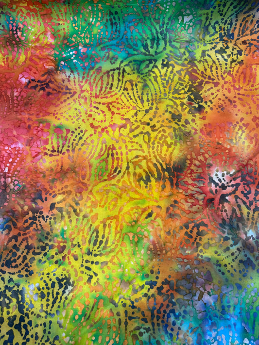 BATIK – Firestorm Batik - Textured Print – 100% Cotton