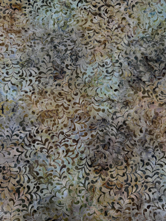 BATIK – Meadow Scroll - Textured Print – 100% Cotton