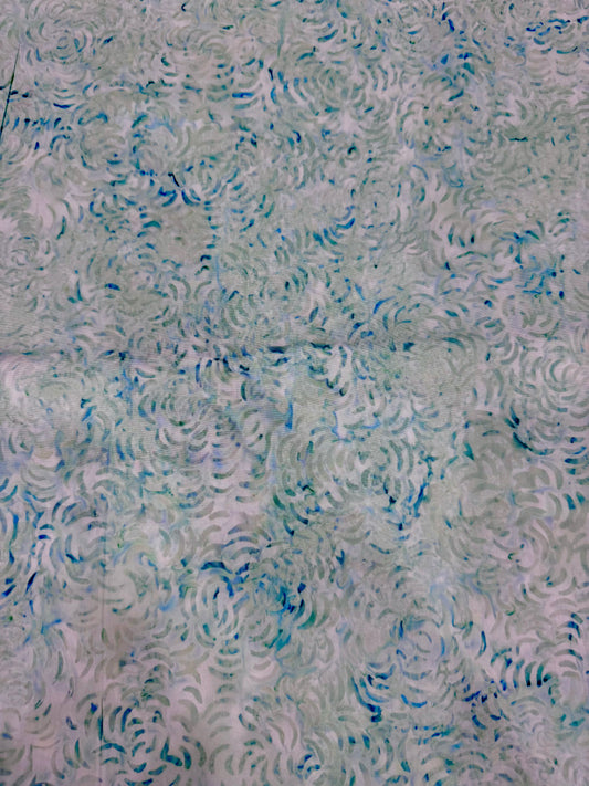 BATIK – Seafoam Swirl - Textured Print – 100% Cotton
