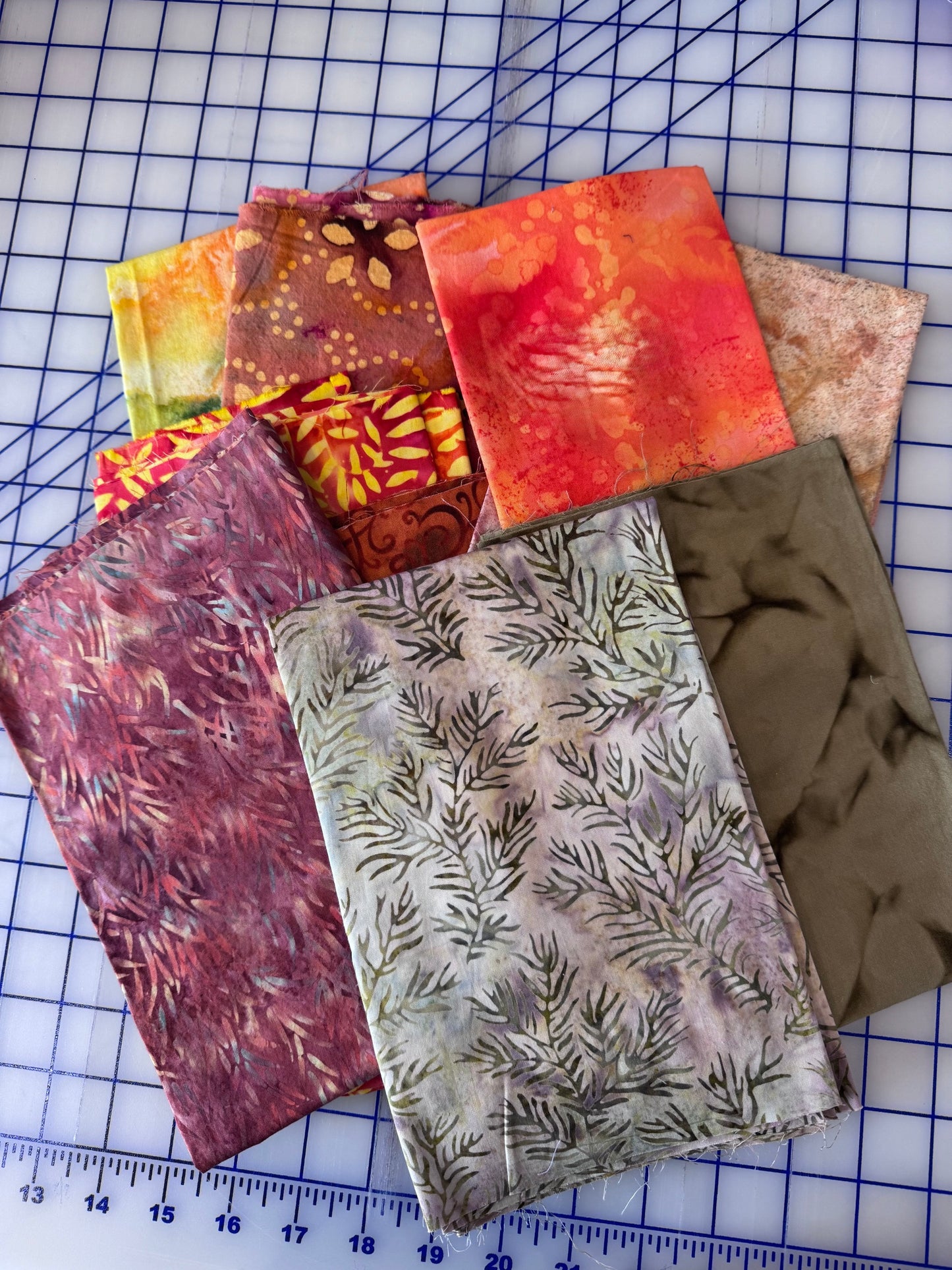 Sew Colorful Batik Bundle - Canyon Wildflower