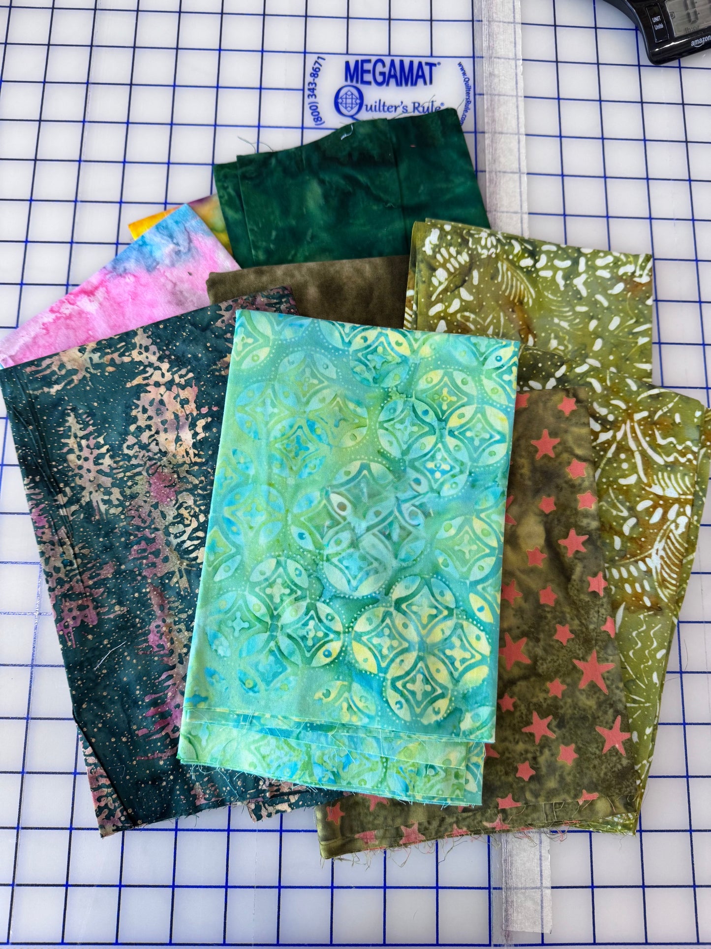 Sew Colorful Batik Bundle - Seafoam Dreams
