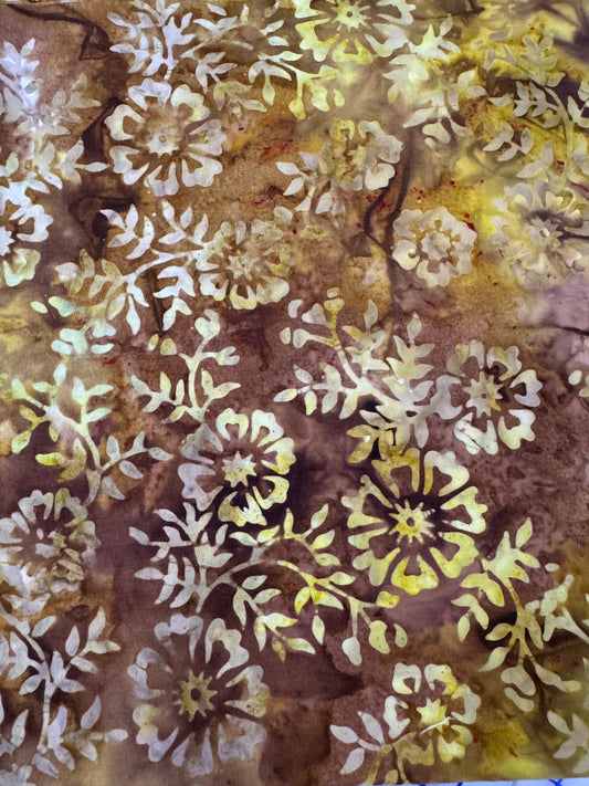 ***SALE***BATIK – Autumn Petals- Textured Print – 100% Cotton