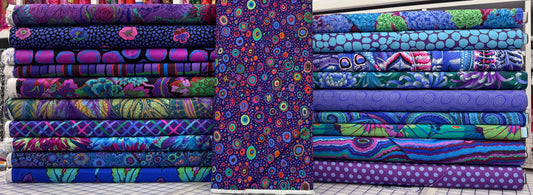 Tartan Quilt Kit – Amethyst Colorway 64" X 80" - Kaffe Fassett Collective Fabrics