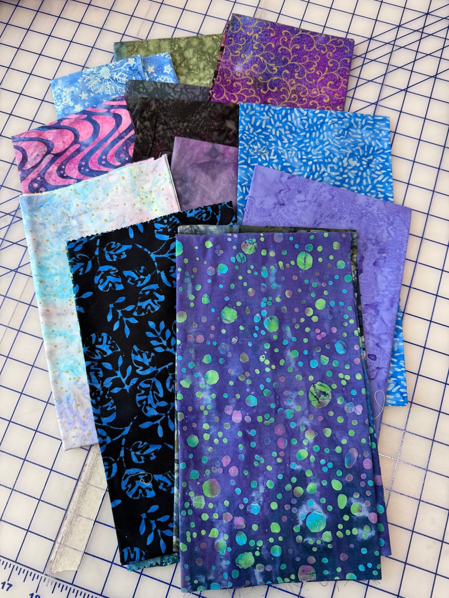 Sew Colorful Batik Bundle - Midnight Mermaid