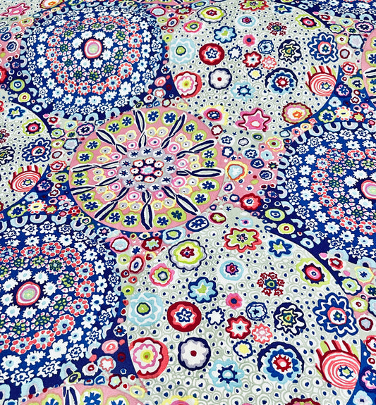 108" MILLEFIORE PASTEL Kaffe Fassett - Wide Cotton Backing Fabric
