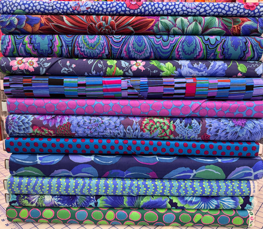 SAN JULIAN QUILT KIT - Coastal Blues Edition - all Kaffe Fassett Collective Fabrics