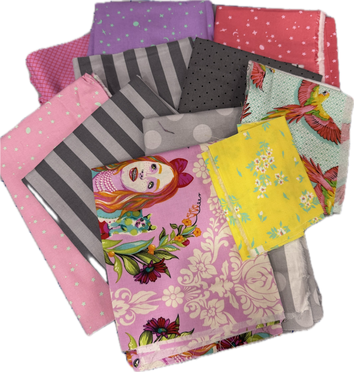 Tula Pink Scrap Bag (E) – 4 Yards of Curated Magic!