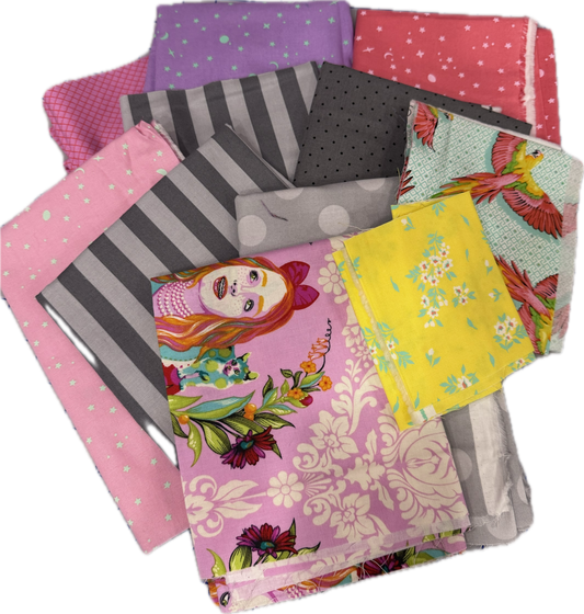 Tula Pink Scrap Bag (E) – 4 Yards of Curated Magic!