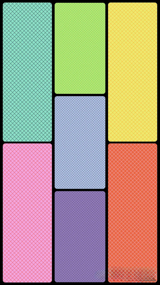 7 Piece On the Grid Bundle – Tula Pink’s True Colors - 1/2yd bundle – APRIL 2025