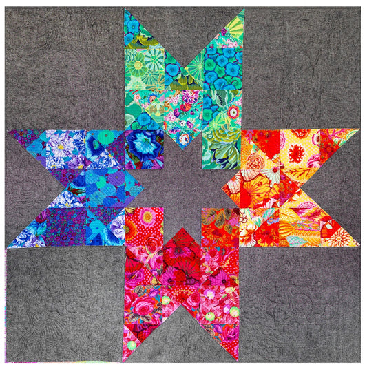 In 2 Stars Quilt Kit  - Kaffe Fassett Collective 68" x 68"