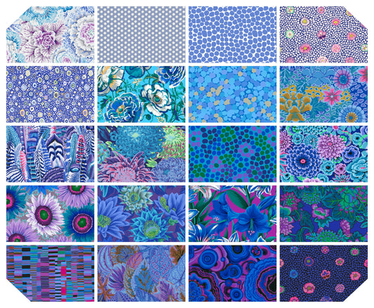 20pc FAT QUARTER BUNDLE CLASSIC PLUS - LAKE FB4FQGP Kaffe Fassett Collective