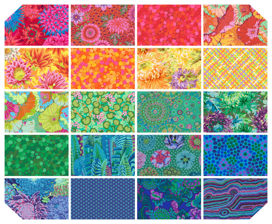 2.5" 40pcs CLASSIC PLUS DESIGN ROLL- RAINBOW FB4DRGP Kaffe Fassett Collective