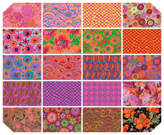 6" 20pcs DESIGN ROLL- HOT FB4DSGP Kaffe Fassett Collective AUGUST 2024