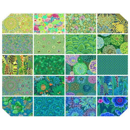 2.5" 40pcs CLASSIC PLUS DESIGN ROLL- TIDAL FB4DRGP Kaffe Fassett Collective