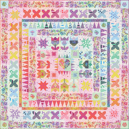 PRE-ORDER Gardens of the Galaxy Quilt Kit - Tula Pink - KIT2QTTP.GARDENS - Late March 2027