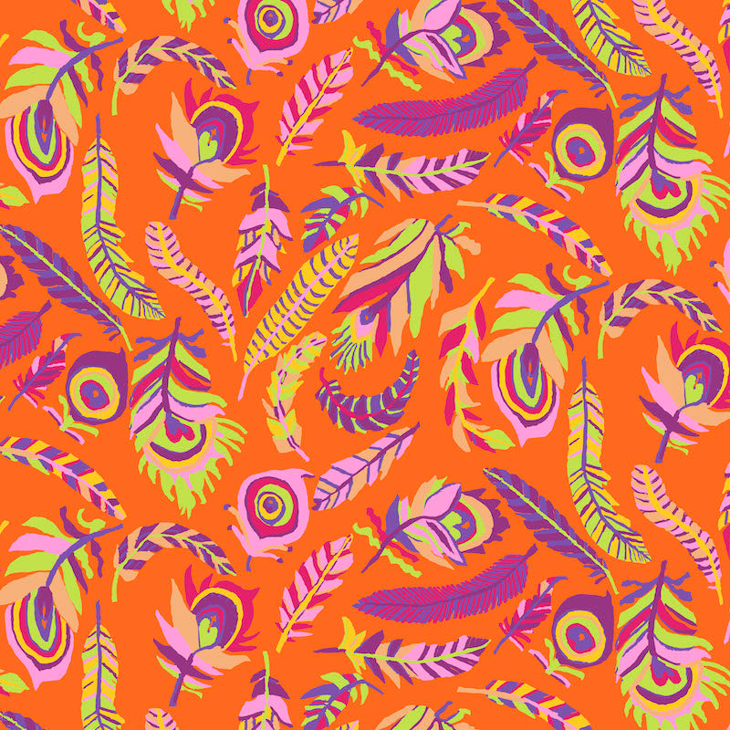 OOP - Tickle My Fancy - Orange PWBM080.ORANGE Brandon Mably - for Kaffe Fassett Collective August 2021
