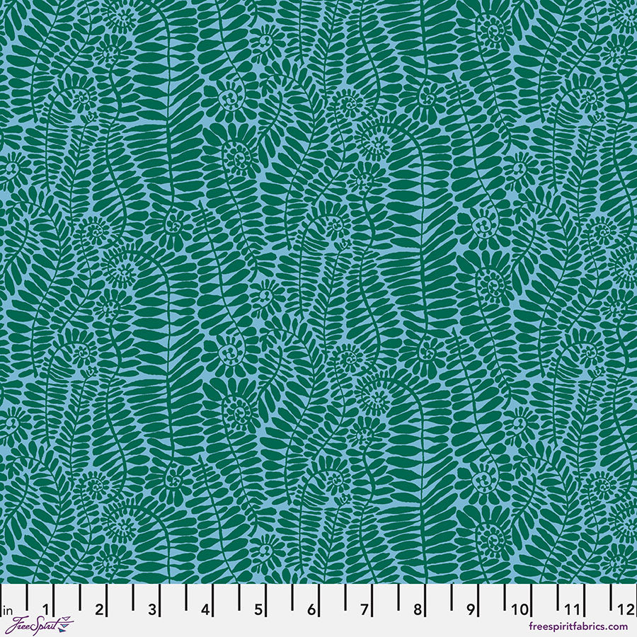 FRONDS Turquoise PWBM098 Kaffe Fassett Collective FEBRUARY 2025