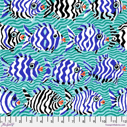 MINNOWS Aqua PWBM100 Kaffe Fassett Collective August 2025