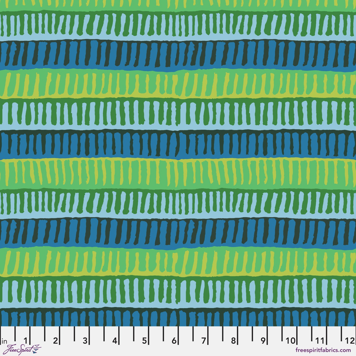 ZIPPER STRIPE Green PWBM103 Kaffe Fassett Collective August 2025