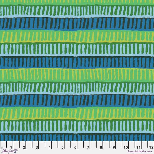 ZIPPER STRIPE Green PWBM103 Kaffe Fassett Collective August 2025