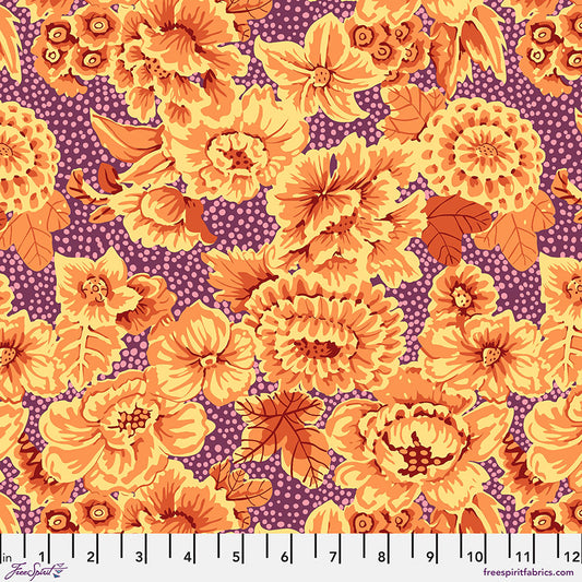 PRE-ORDER - FLORAL WITH DOTS - PLUM - Kaffe: From the Archives PWGP002.PLUM - December 2025