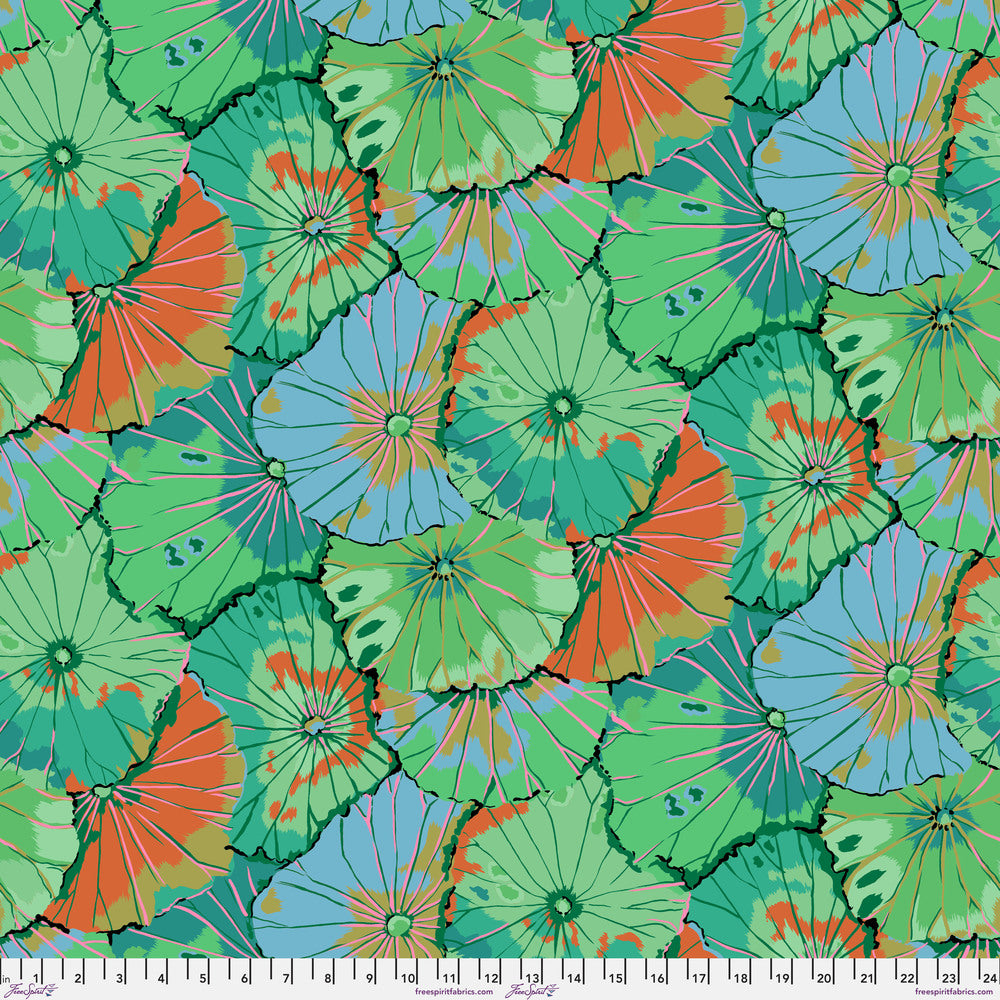 LOTUS LEAF EMERALD Green PWGP029 Kaffe Fassett Collective AUGUST 2024