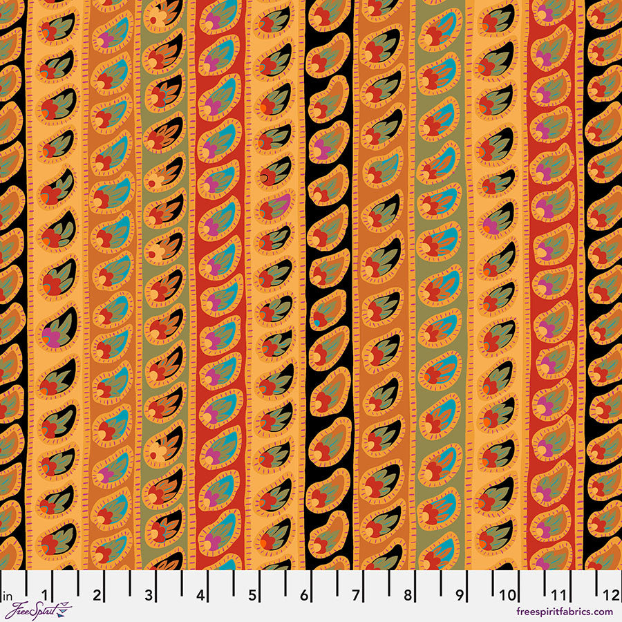 PRE-ORDER - PAISLEY STRIPE - ANTIQUE - Kaffe: From the Archives PWGP032.ANTIQUE - December 2025