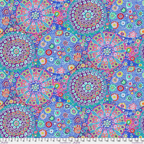 MILLEFIORE  AQUA Blue PWGP92 Kaffe Fassett