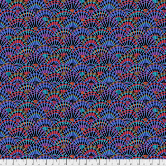 PAPER FANS BLACK PWGP143 Kaffe Fassett