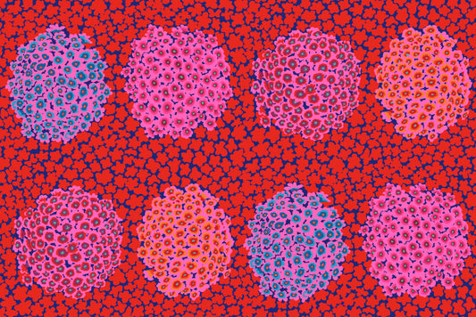 HYDRANGEA RED PWGP180 Kaffe Fassett