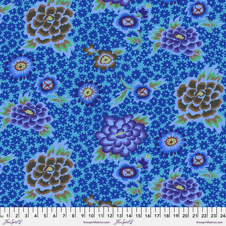 OOP CHARLOTTE Blue PWGP186.BLUE Spring 2022 Kaffe Fassett for KFC