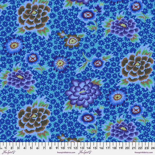 OOP CHARLOTTE Blue PWGP186.BLUE Spring 2022 Kaffe Fassett for KFC