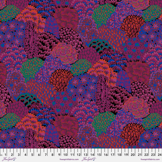 OOP KAFFE-85 AND FABULOUS LARGE ORIENTAL TREES Maroon PWGP198.MAROON Kaffe Fassett for KFC